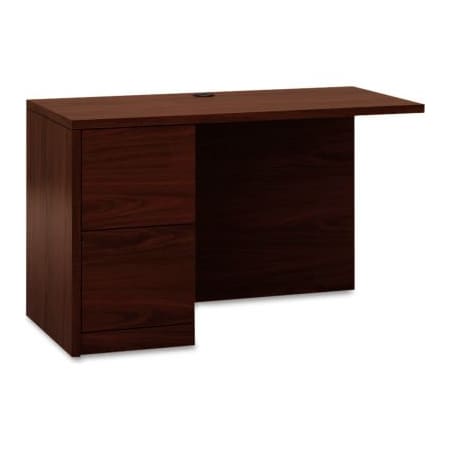 Hon HON Return Desk with Full Height Pedestal, Left - 48in - Mahogany - 10500 Series HON105906LNN